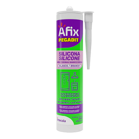 SILICONA BAÑO Y COCINA BLANCA AFIX