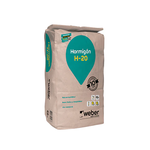 SOLCROM WEBER HORMIGON H20 SACO 25 KG.003182/QUI1433
