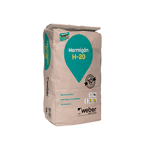 SOLCROM WEBER HORMIGON H20 SACO 25 KG.003182/QUI1433
