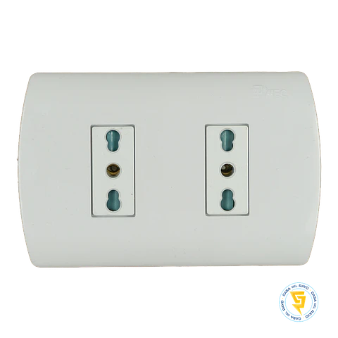 ENCHUFE MEC DOBLE 10/16A.ARIS PRO BLANCO 0200AP0557