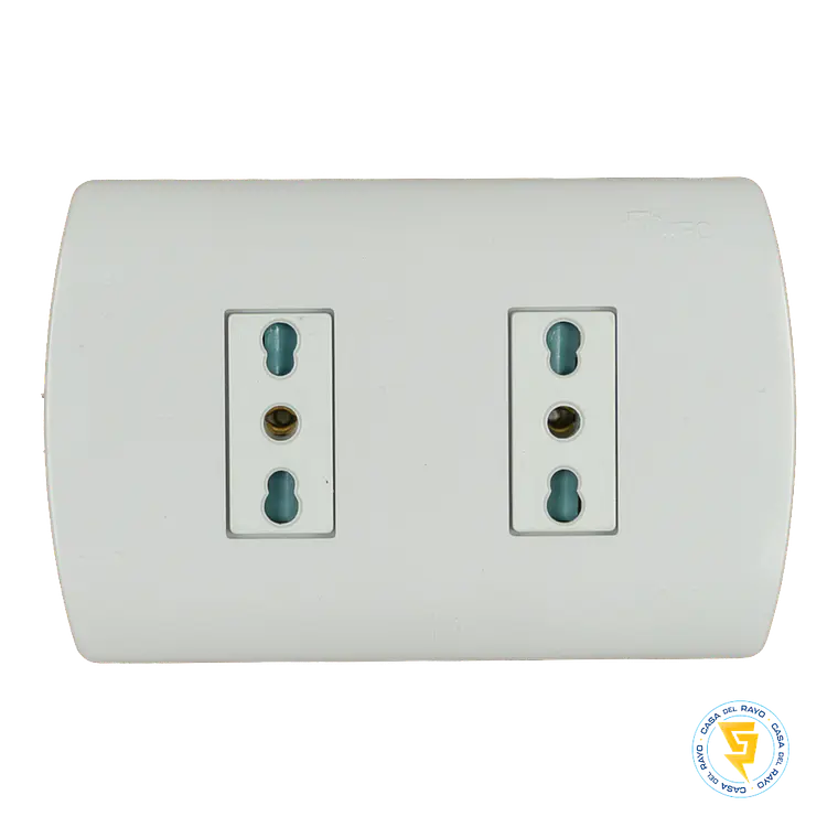 ENCHUFE MEC DOBLE 10/16A.ARIS PRO BLANCO 0200AP0557 1