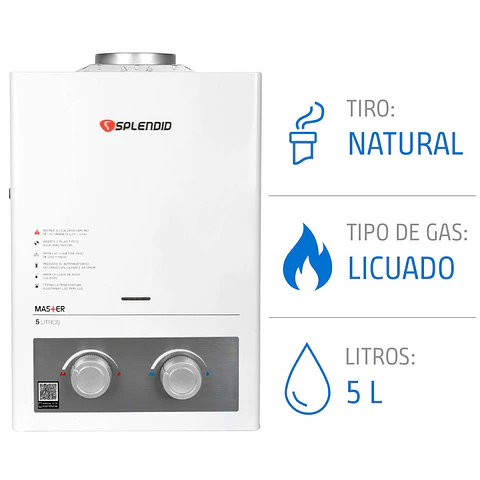 CALEFON SPLENDID 5 LT.IONIZ.GAS LICUA.046164/76103/1202049