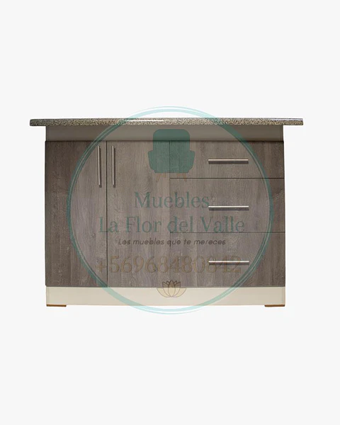 BASE ISLA 1.2 MT. XL BLANCO LISO