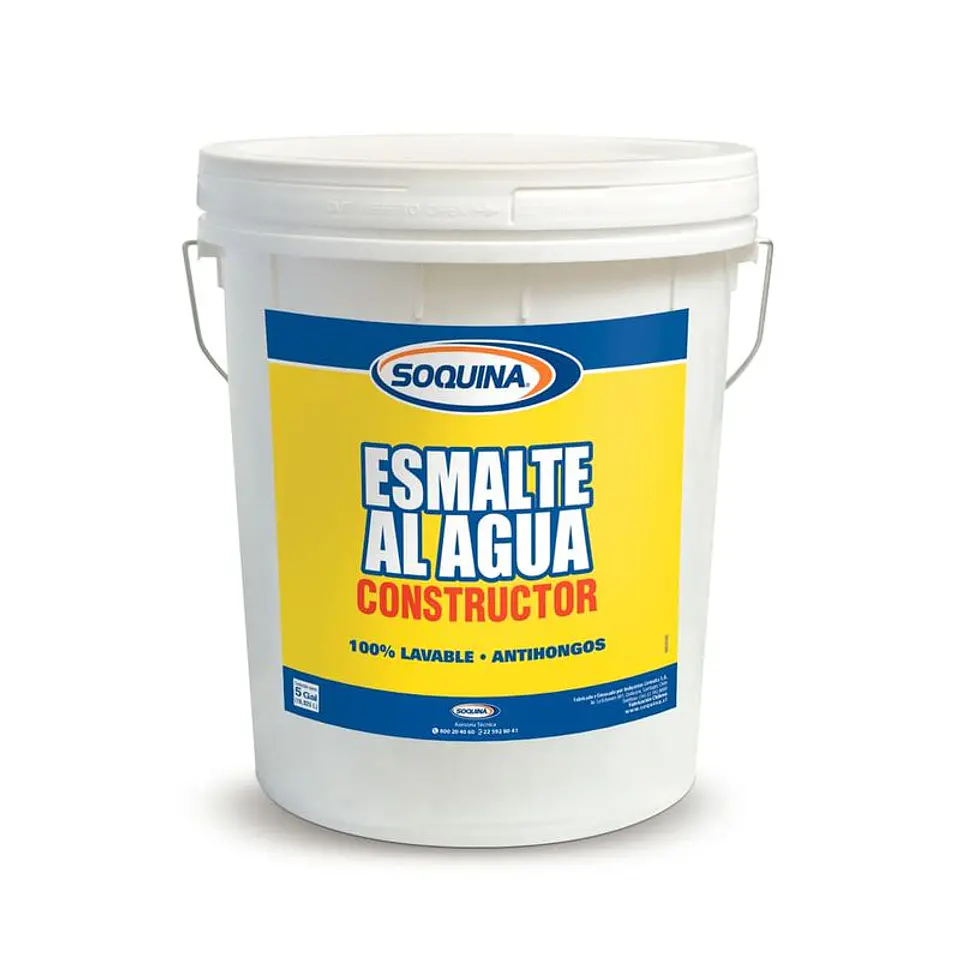 ESMALTE AL AGUA CONSTRUCTOR BLANCO 4 GLN.BALDE 20310830 1