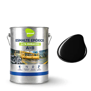 KIT ESMALTE EPOXICO NEGRO PASSOL GL 5012128-P