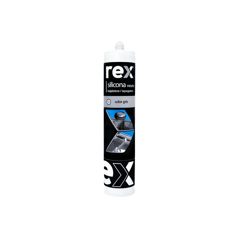 SILICONA REX NEUTRA HOJALATERA GRIS 300ML.30360 1