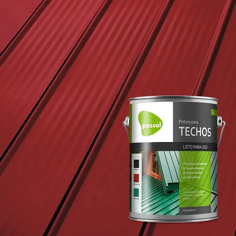 PINTURA TECHO PASSOL ROJO 1 GLN. 101415002 1