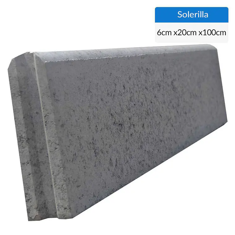VIBRADO SOLERILLA 1MT.X0.20 CANTO REDONDO 046114 1