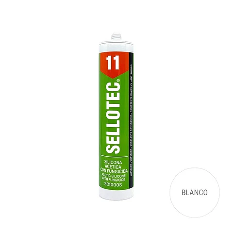 SILICONA C/FUNGICIDA SELLOTEC BLANCA 300ML 07011STC002