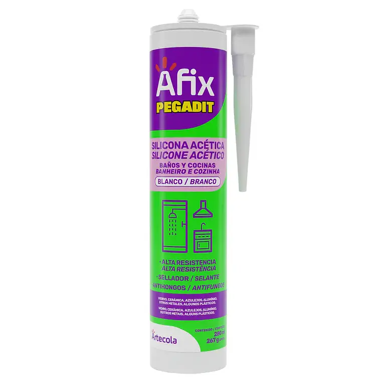 SILICONA BAÑO Y COCINA TRANSPARENTE AFIX 4099673 1