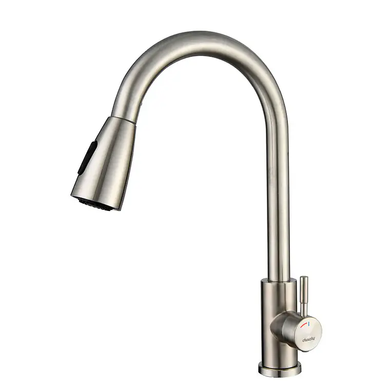 MONOMANDO LAVAPLATO C/EXTRAIBLE BRUSHED NICKEL 857-90 1