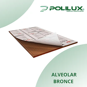 POLICARBONATO ALVEOLAR BRONCE 2.10X5.8MT.4 MM.PA414205