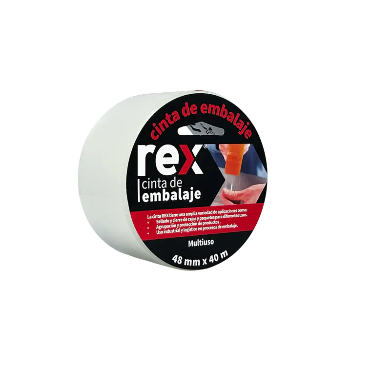 CINTA EMBALAJE TRANSPARENTE REX 40MT.29008 1