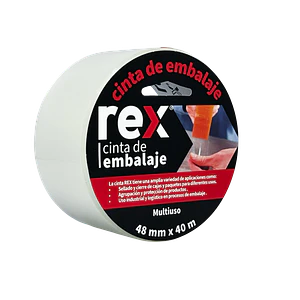 CINTA EMBALAJE TRANSPARENTE REX 40MT.29008