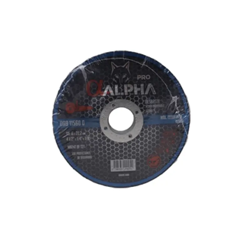 DISCO DESBASTE ACERO INOX. ALPHA 4.1/2