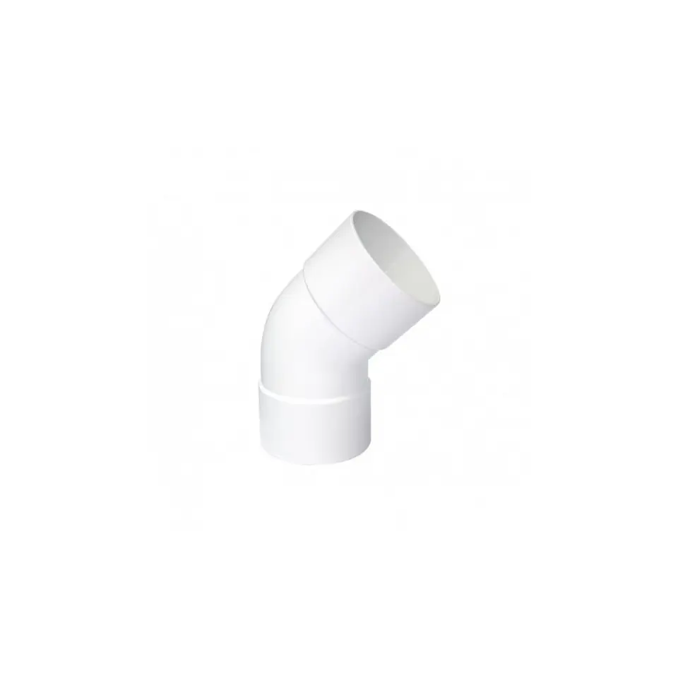 CODO TUBO BAJADA BLANCO 80 MM. 45