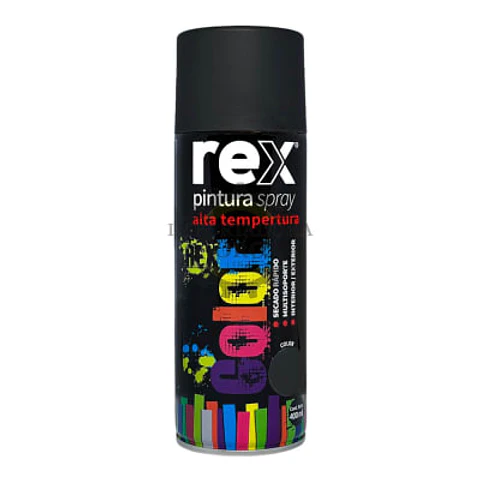 SPRAY REX ALTA TEMP.NEGRO 400 ML.60035