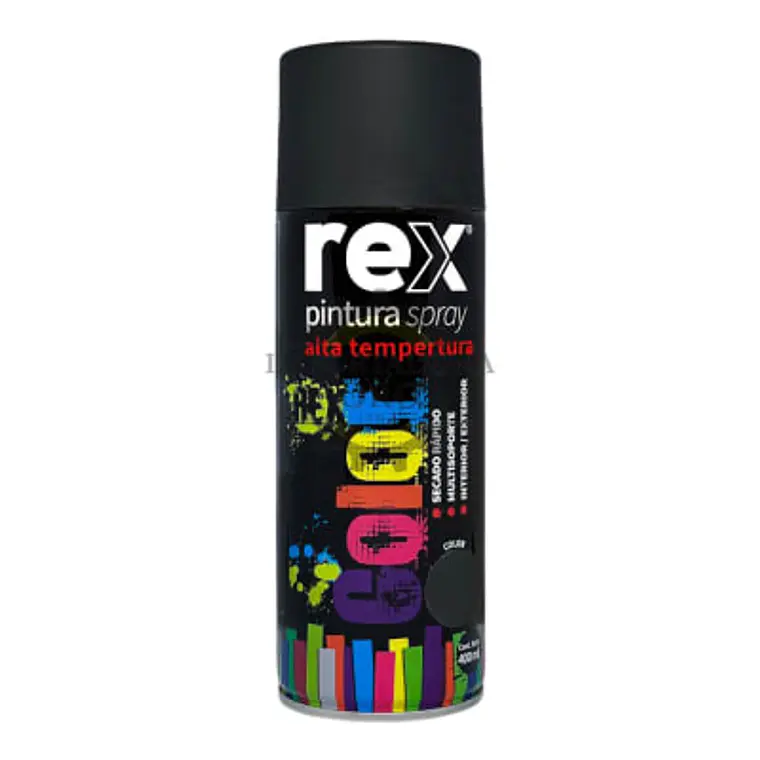 SPRAY REX ALTA TEMP.NEGRO 400 ML.60035 1