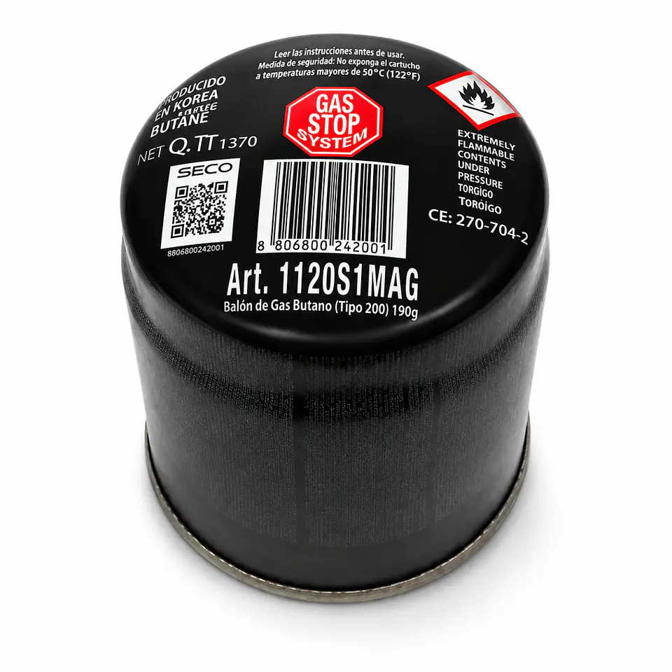 GAS BUTANO ATOM DESECHABLE 190 GR.9500154 1