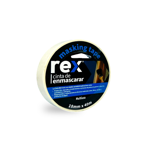 CINTA MASKING REX 18 MM.X40 MT.30402