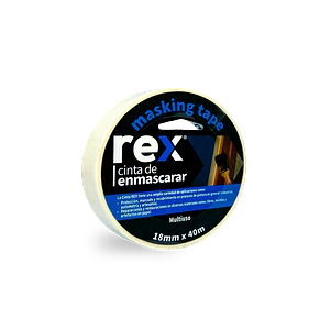 CINTA MASKING REX 18 MM.X40 MT.30402