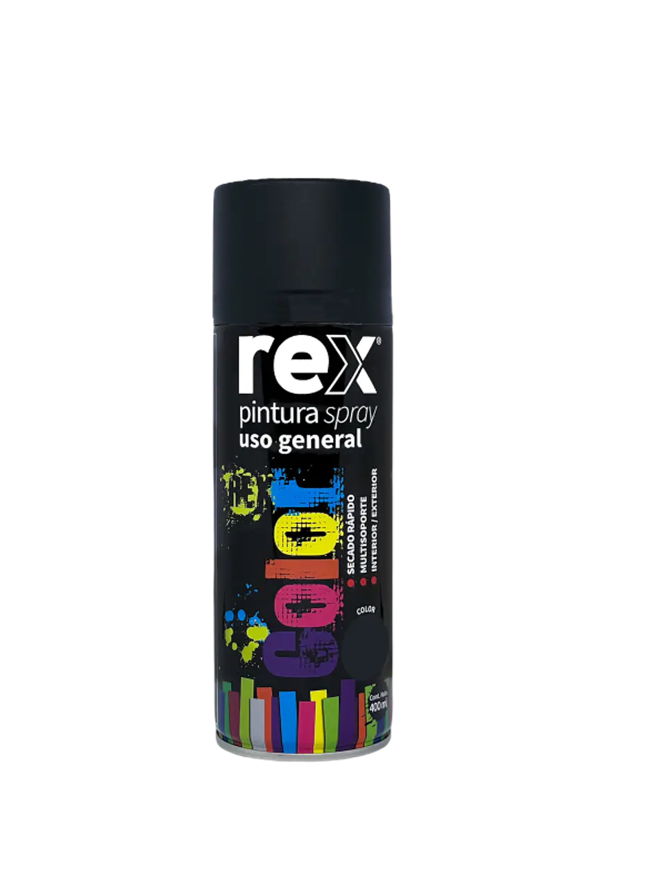 SPRAY REX NEGRO MATE 400 ML.60015 1