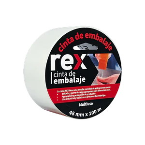 CINTA EMBALAJE TRANSPARENTE REX 100MT 29007