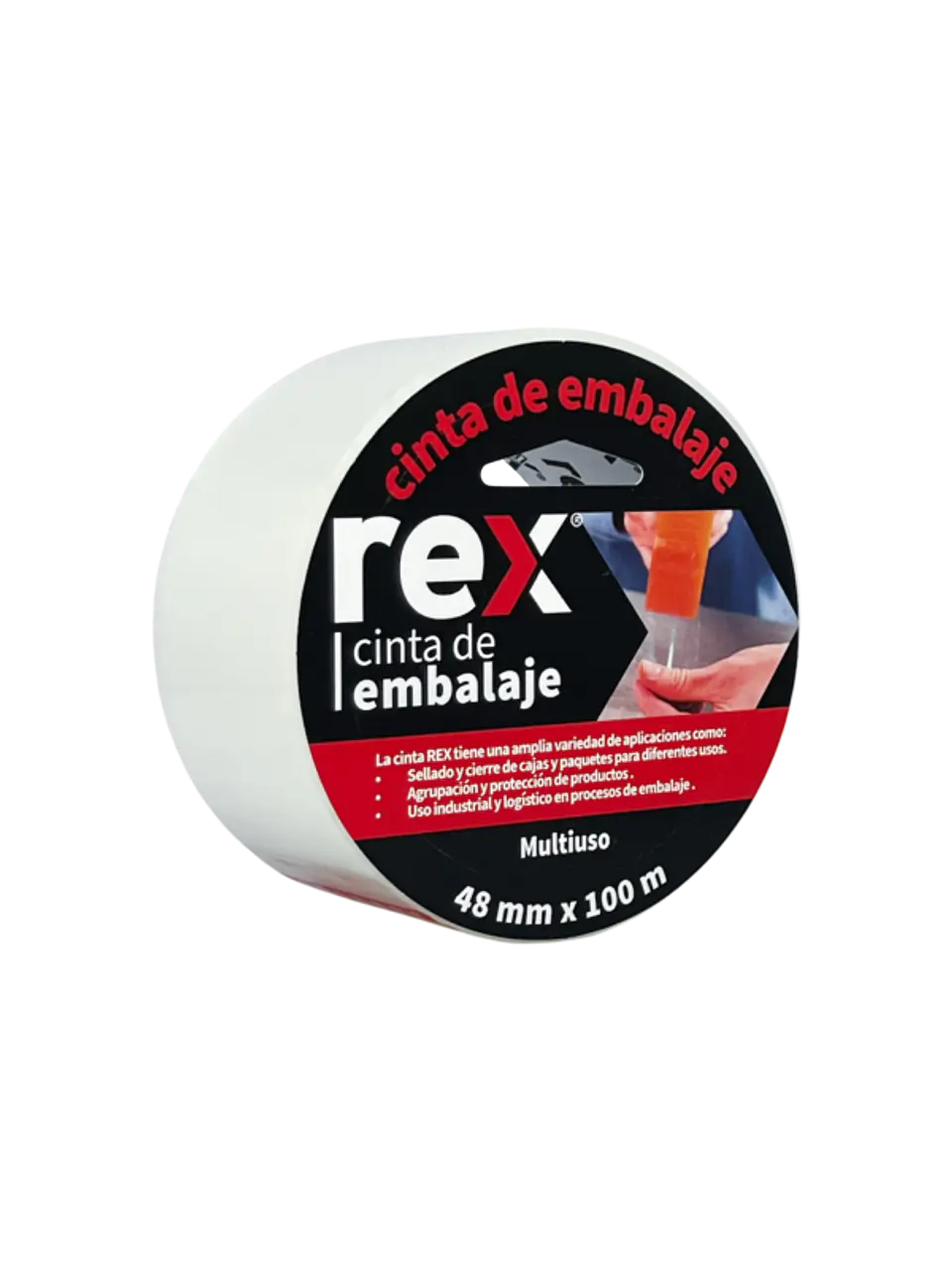 CINTA EMBALAJE TRANSPARENTE REX 100MT 29007 1