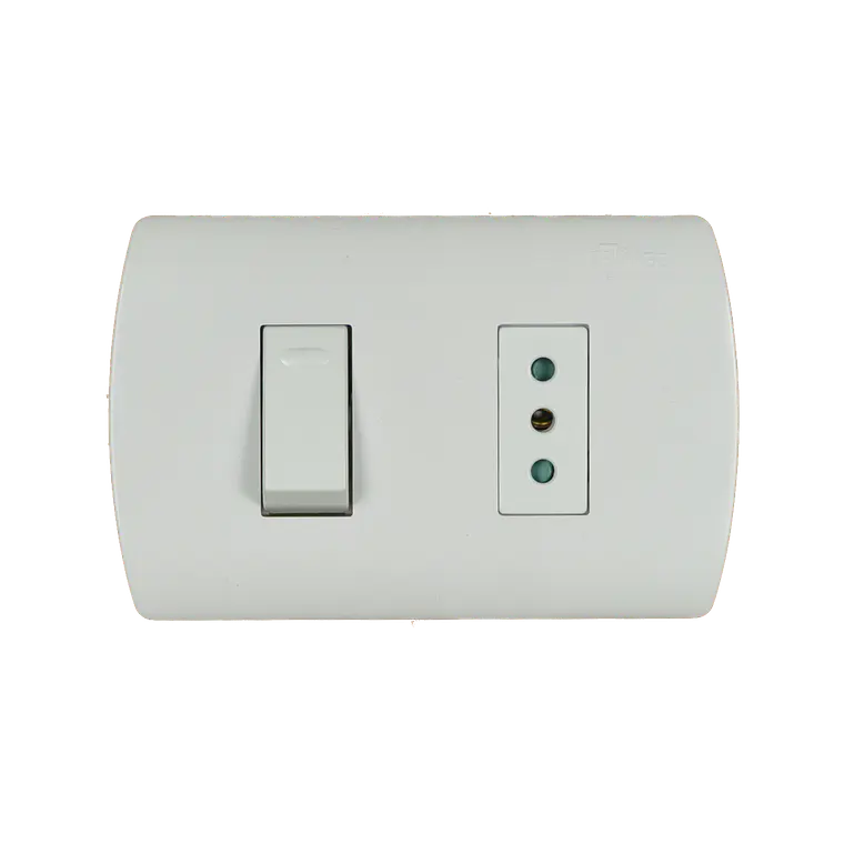0100IA0269 INTERRUPTOR MEC EMB.9/12+ENCHUFE BLANCO 1