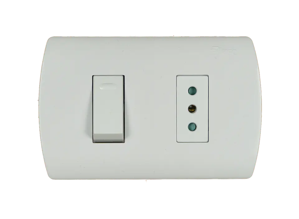 0100IA0269 INTERRUPTOR MEC EMB.9/12+ENCHUFE BLANCO 1