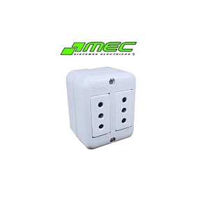 0200TA0542 ENCHUFE MEC S/P DOBLE 10 A.BLANCO