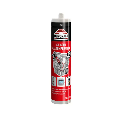 SILICONA DENCRAFT ROJA ALTA TEMP. 300 ML. 4099706