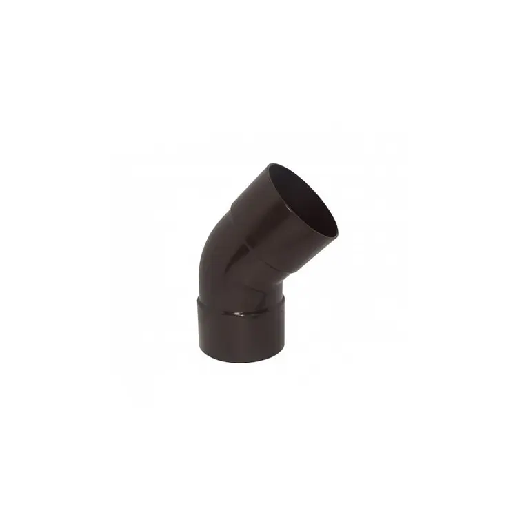 CODO TUBO BAJADA MARRON 80 MM. 45