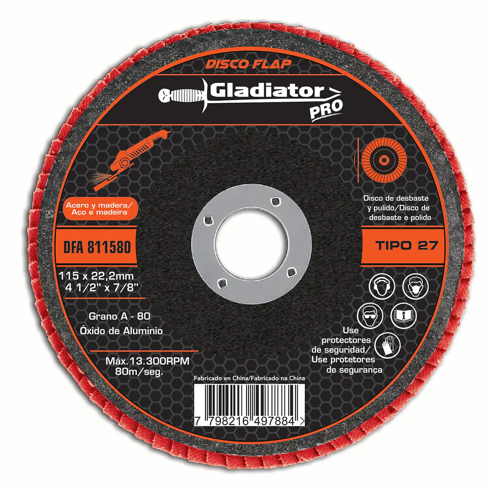 DISCO LIJA FLAP GLADIATOR 4.1/2