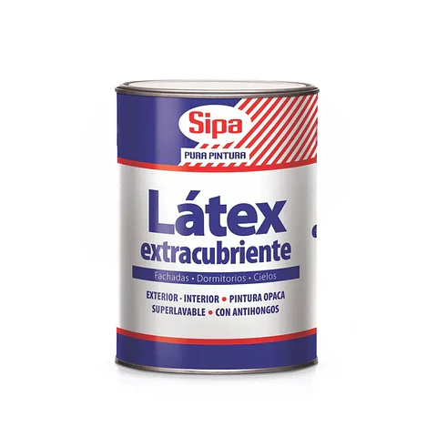 LATEX SIPA EXTRACUBRIENTE 1/4  GLN BLANCO 41702004