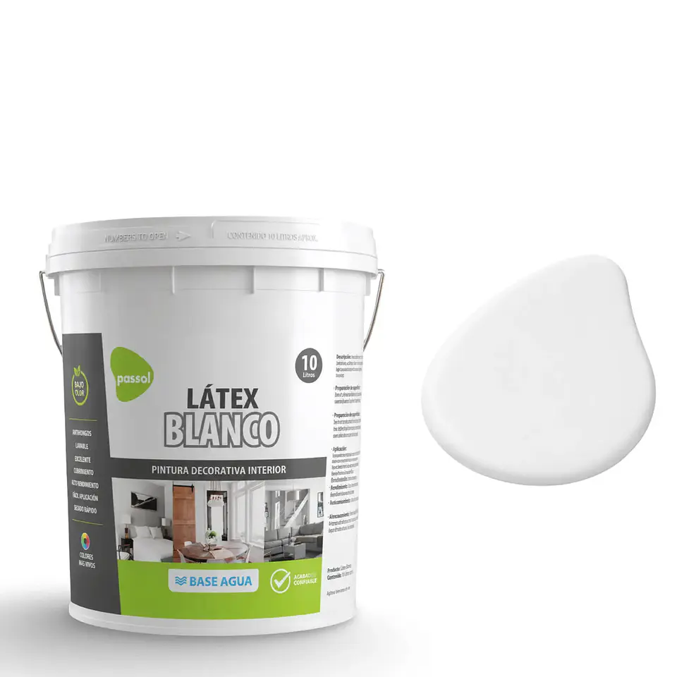LATEX PASSOL BLANCO 10 LT. 0403036 1