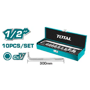 SET DADOS 1/2 TOTAL 10 PCS (10-24 MM) THT121101