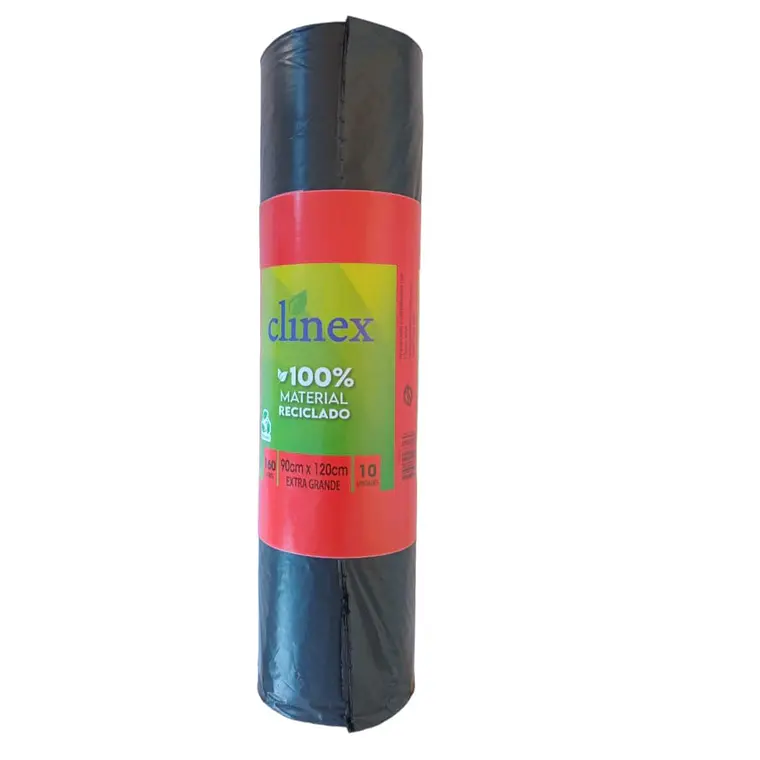BOLSA DE BASURA CLINEX GRANDE 90X120CM 10UN CL9012 1
