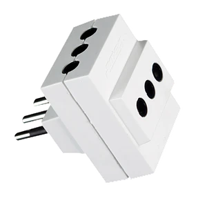 0300MD0226 ENCHUFE MACHO LADRON TRIPLE 2P+T10A.MEC