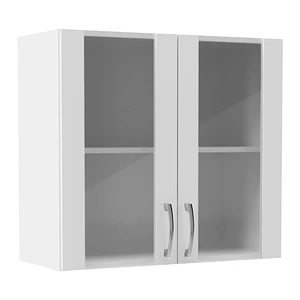 MUEBLE MURAL 80 C/VIDRIO BCO BTTE 2 PTAS 221203