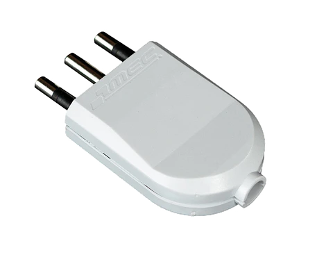 0300MV0292 ENCHUFE MACHO PLANO 2P+T 16 A.MEC BLANC