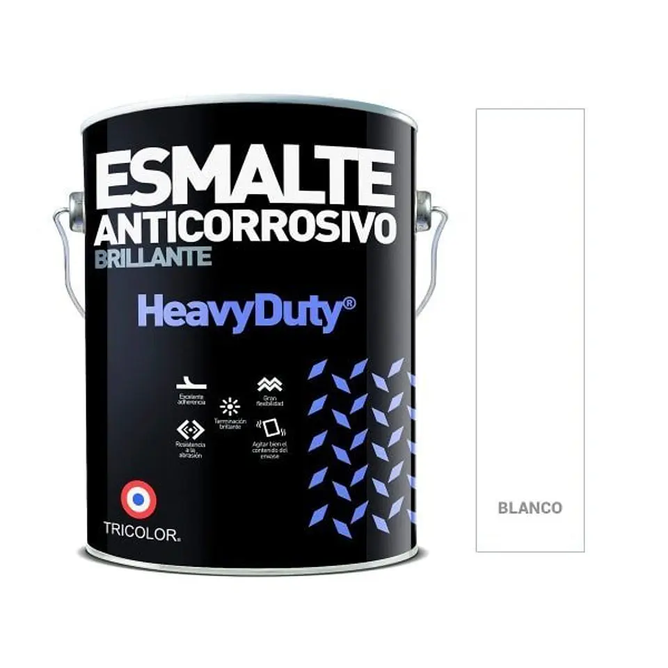 ESMALTE ANTICORROSIVO BRILLANT TRICOLOR BLANCO 1GL 1