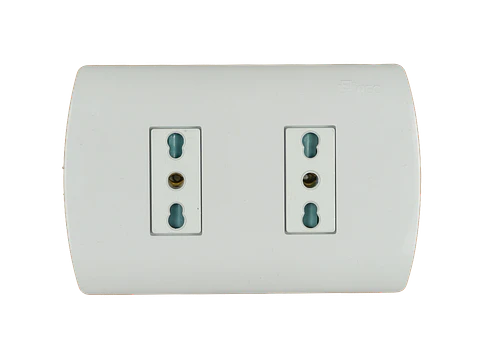 0200TA0509 ENCHUFE MEC EMB.DOBLE 10/16 A.BLANCO
