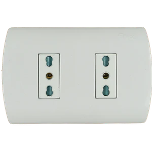 0200TA0509 ENCHUFE MEC EMB.DOBLE 10/16 A.BLANCO