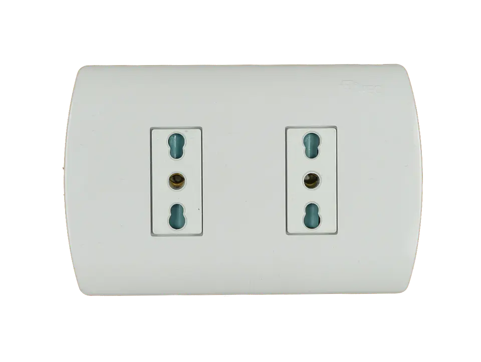 0200TA0509 ENCHUFE MEC EMB.DOBLE 10/16 A.BLANCO 1