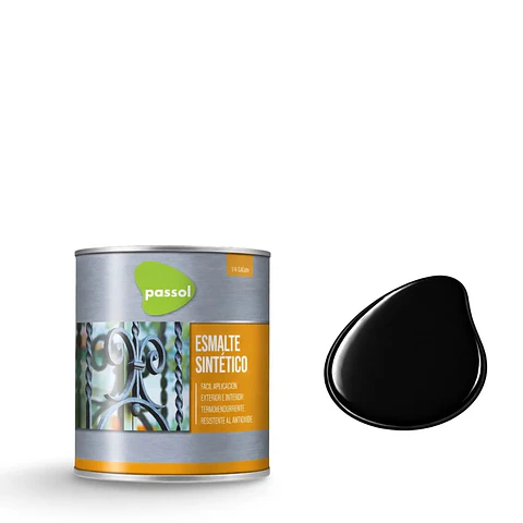 ESMALTE SINTETICO PASSOL NEGRO 1/4 GALON 101315023