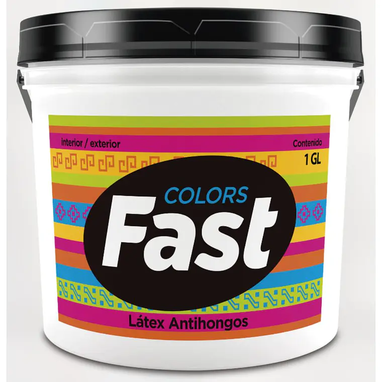 LATEX FAST TRICOLOR ALMENDRA GALON 1