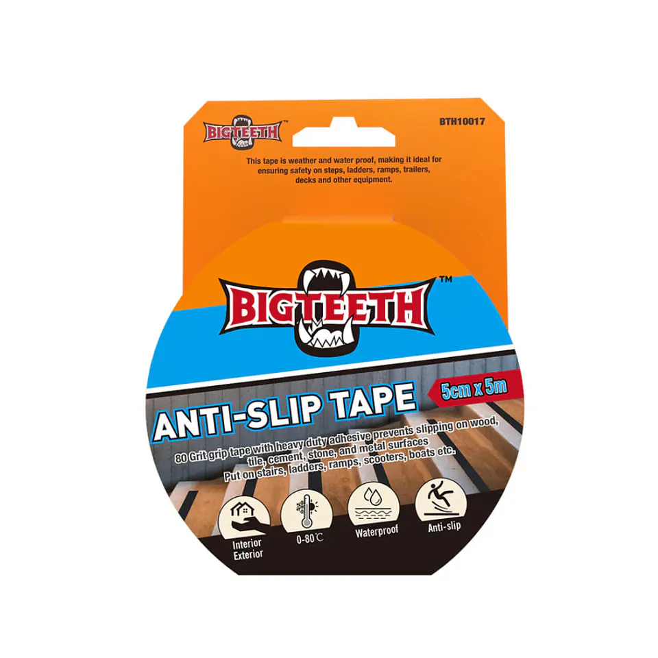 CINTA ANTIDESLIZANTE 5CMX5MT BIGTEETH BTH10017 1