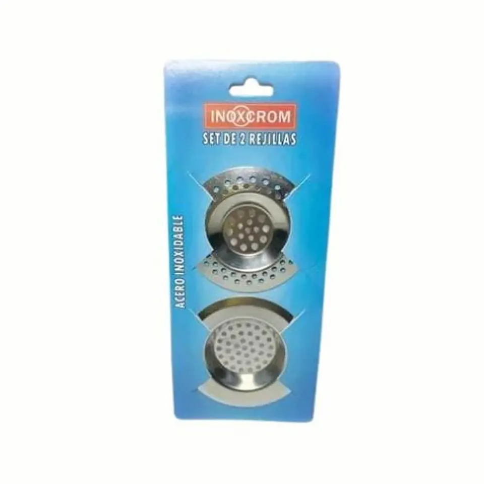 SET 2 REJILLAS LAVAPLATO ACERO INOX.INOXCROM S2REA 1