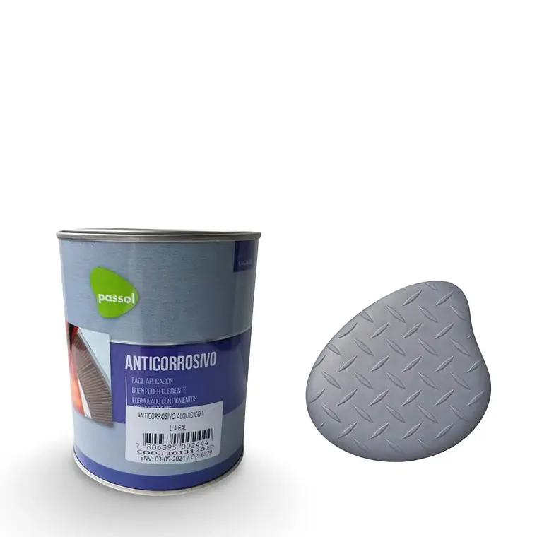 ANTICORROSIVO PASSOL GRIS 1/4 GLN. 101312015 1